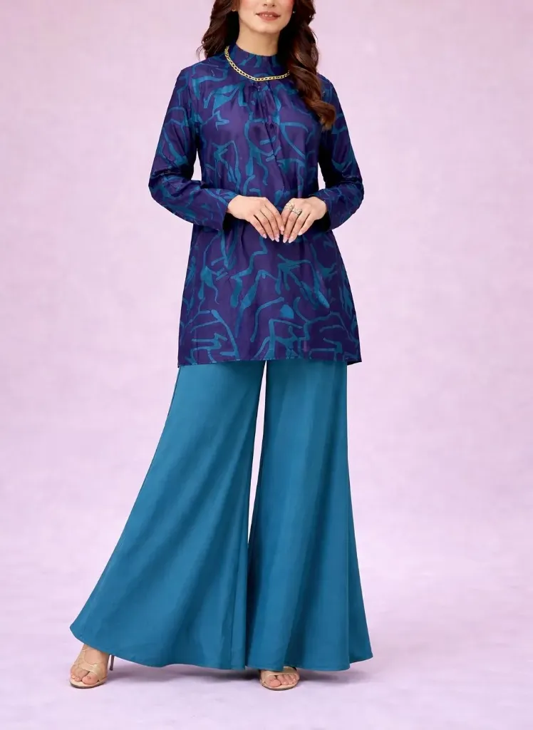 Deep Teal - Shirt & Palazzo